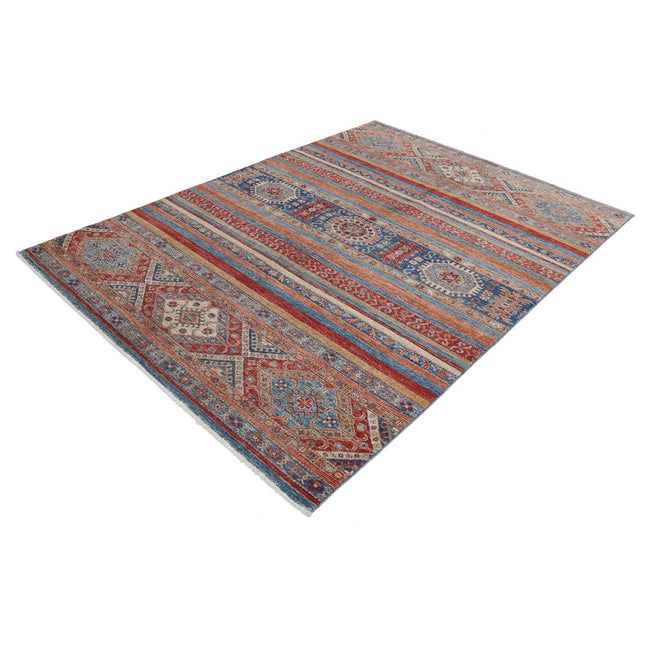 Khurjeen 5'8" X 7'8" Wool Hand-Knotted Rug