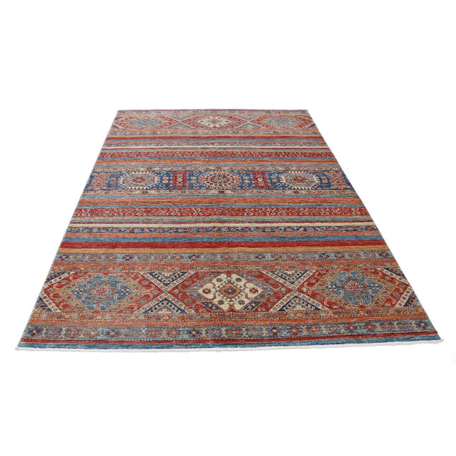 Khurjeen 5'8" X 7'8" Wool Hand-Knotted Rug