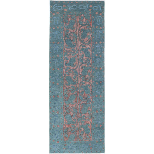 Fine Onyx 2' 8" X 8' 3" Wool Hand Knotted Rug
