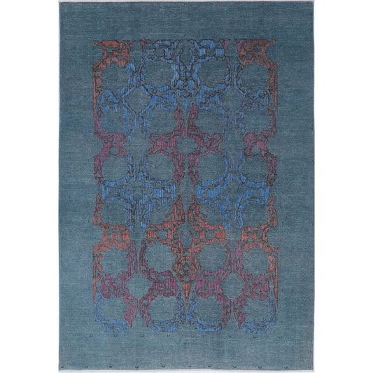 Fine Onyx 6' 0" X 8' 8" Wool Hand Knotted Rug