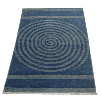 Overdye 2' 7" X 4' 0" Wool Hand Knotted Rug