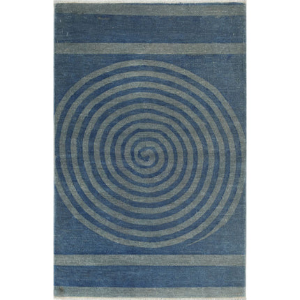 Overdye Wool Hand Knotted Rug IVA0003051 - Natalia Rugs