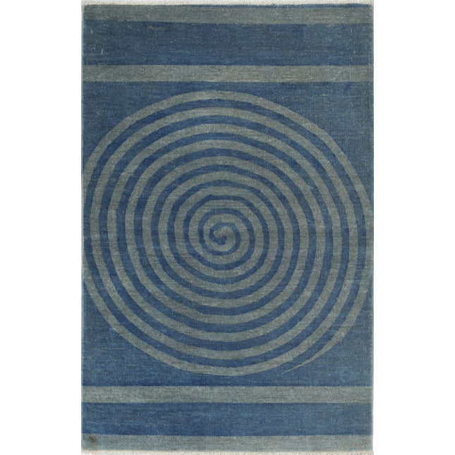 Overdye Wool Hand Knotted Rug IVA0003051 - Natalia Rugs