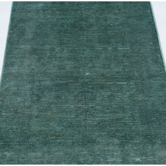 Overdye 2' 5" X 9' 7" Wool Hand Knotted Rug