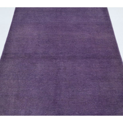 Fine Overdye 3' 4" X 10' 8" Wool Hand Knotted Rug