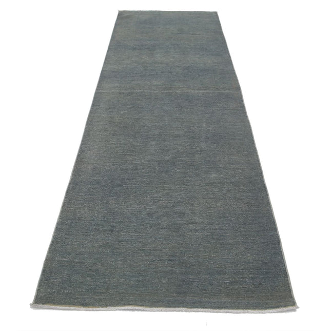 Fine Overdye 3' 3" X 11' 0" Wool Hand Knotted Rug