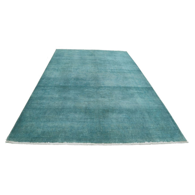 Fine Overdye 6' 11" X 10' 8" Wool Hand Knotted Rug
