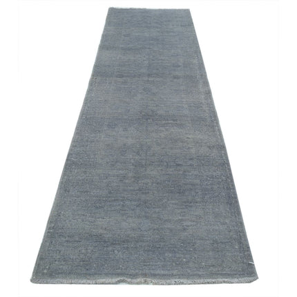 Overdye 2' 10" X 10' 2" Wool Hand Knotted Rug