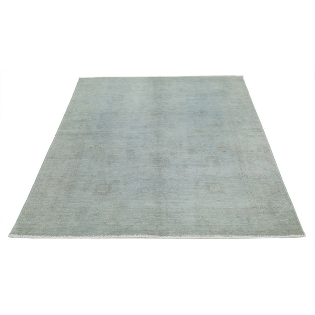 Overdye 4' 9" X 6' 9" Wool Hand Knotted Rug