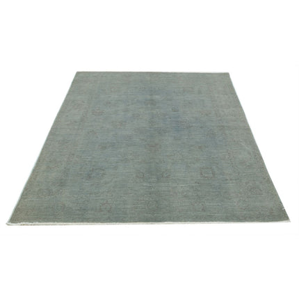 Overdye 4' 9" X 6' 9" Wool Hand Knotted Rug