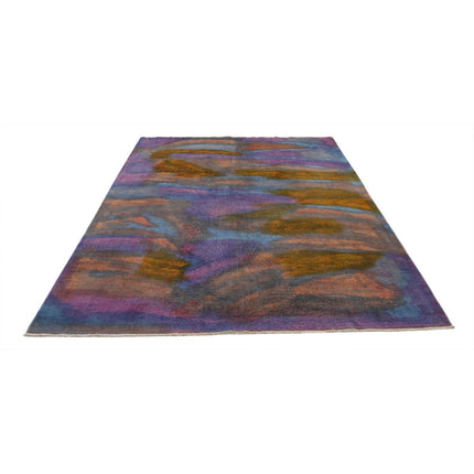 Overdye 6' 3" X 8' 10" Wool Hand Knotted Rug