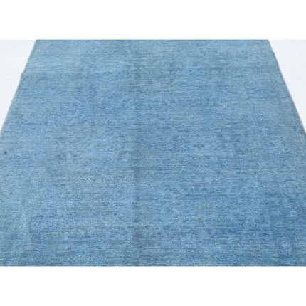 Overdye 4' 8" X 14' 3" Wool Hand Knotted Rug