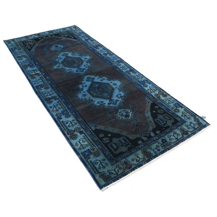 Overdye 3' 7" X 8' 3" Wool Hand Knotted Rug