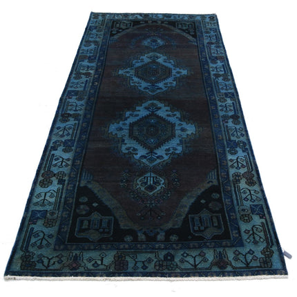 Overdye 3' 7" X 8' 3" Wool Hand Knotted Rug