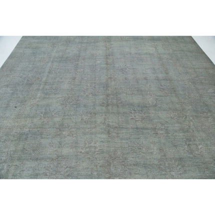 Overdye 9' 8" X 13' 6" Wool Hand Knotted Rug