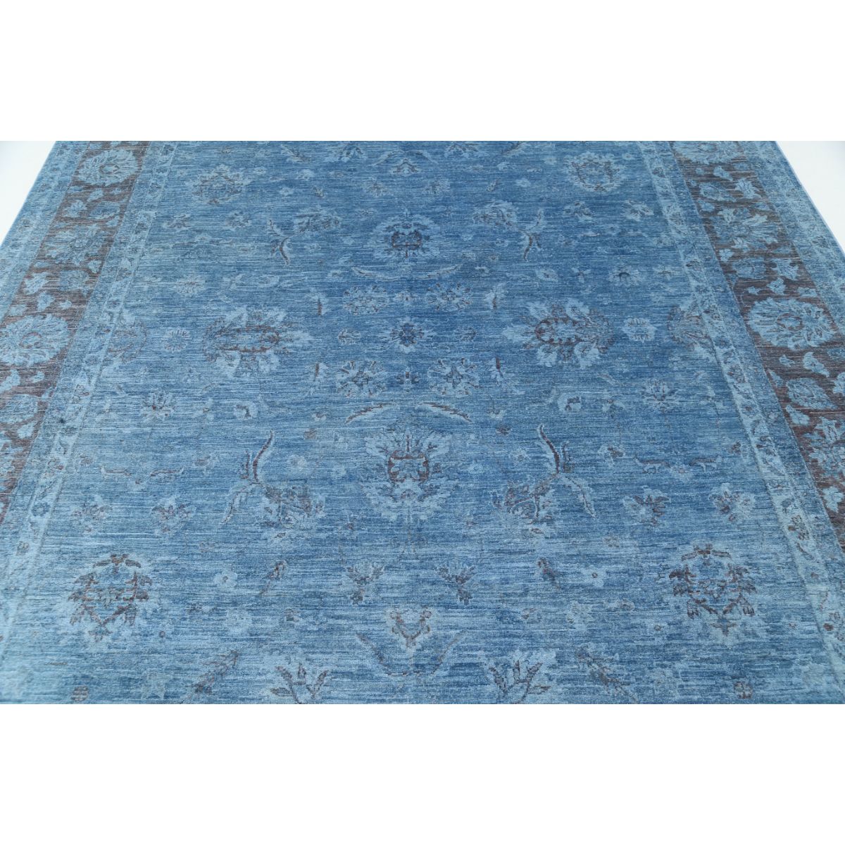Overdye 8' 1" X 10' 1" Wool Hand Knotted Rug