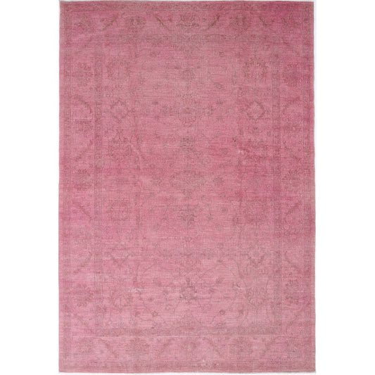 Overdye 6' 9" X 10' 0" Wool Hand Knotted Rug