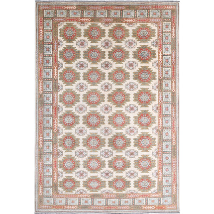 Revival Wool Hand Knotted Rug IVA0013528 - Natalia Rugs