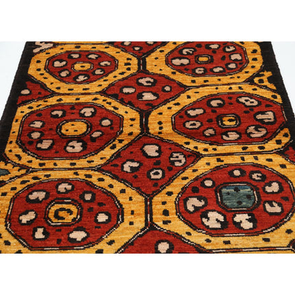 Revival 4' 0" X 5' 9" Wool Hand Knotted Rug