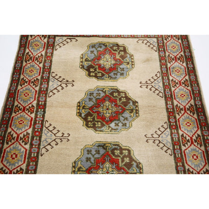 Revival 3' 3" X 4' 9" Wool Hand Knotted Rug