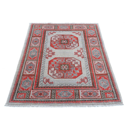 Revival 3' 4" X 4' 10" Wool Hand Knotted Rug