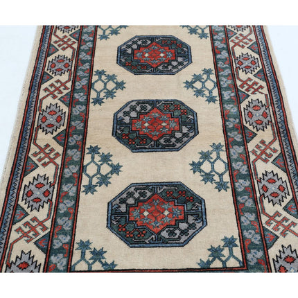 Revival 3' 2" X 5' 1" Wool Hand Knotted Rug