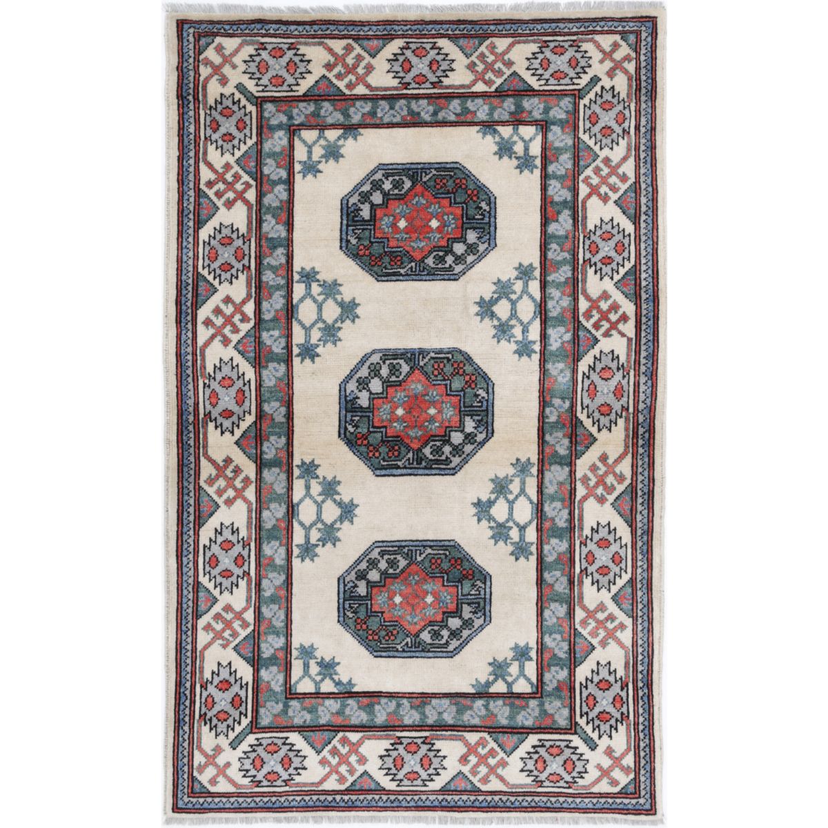 Revival 3' 2" X 5' 1" Wool Hand Knotted Rug