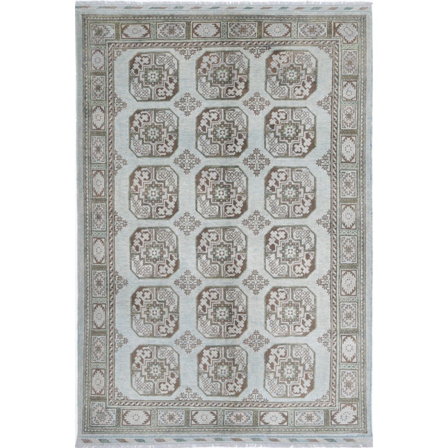 Revival Wool Hand Knotted Rug IVA0014798 - Natalia Rugs