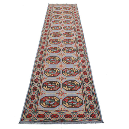 Revival 2' 4" X 11' 3" Wool Hand Knotted Rug