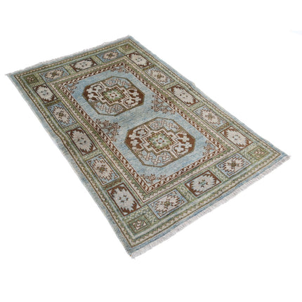 Revival 3' 2" X 4' 11" Wool Hand Knotted Rug