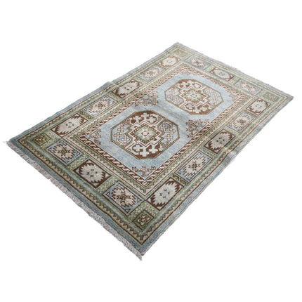 Revival 3' 2" X 4' 11" Wool Hand Knotted Rug