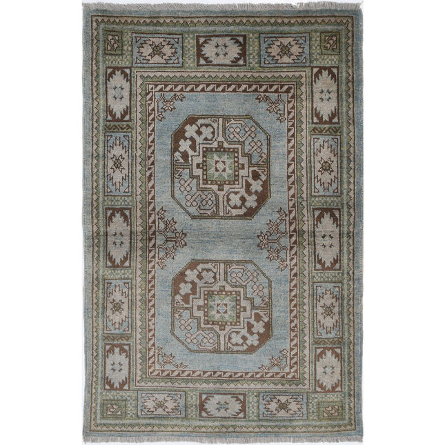 Revival Wool Hand Knotted Rug IVA0015002 - Natalia Rugs