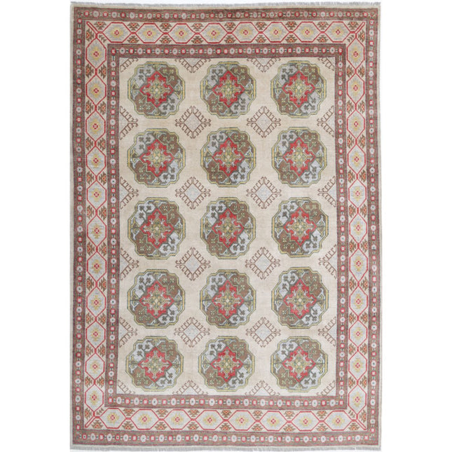 Revival Wool Hand Knotted Rug IVA0015227 - Natalia Rugs