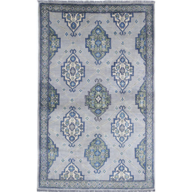 Revival Wool Hand Knotted Rug IVA0015239 - Natalia Rugs