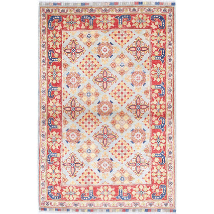 Revival Wool Hand Knotted Rug IVA0015243 - Natalia Rugs