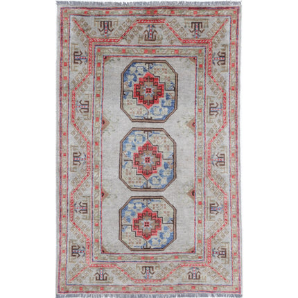 Revival Wool Hand Knotted Rug IVA0015280 - Natalia Rugs