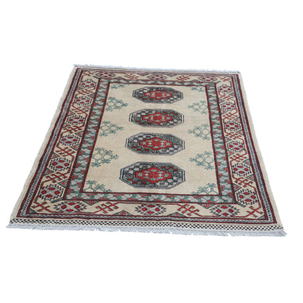 Revival 3' 7" X 4' 6" Wool Hand Knotted Rug