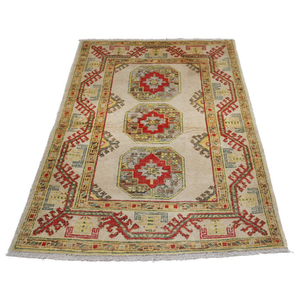 Revival 3' 6" X 4' 11" Wool Hand Knotted Rug