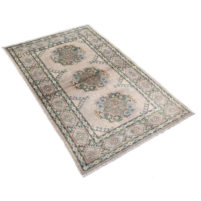 Revival 3' 1" X 4' 1" Wool Hand Knotted Rug