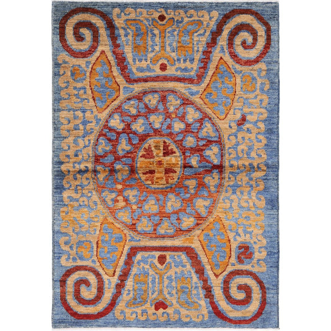 Revival Wool Hand Knotted Rug IVA0015324 - Natalia Rugs