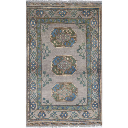 Revival Wool Hand Knotted Rug IVA0015354 - Natalia Rugs