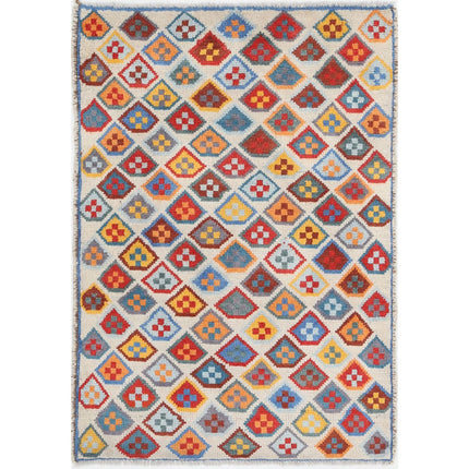 Revival Wool Hand Knotted Rug IVA0015631 - Natalia Rugs