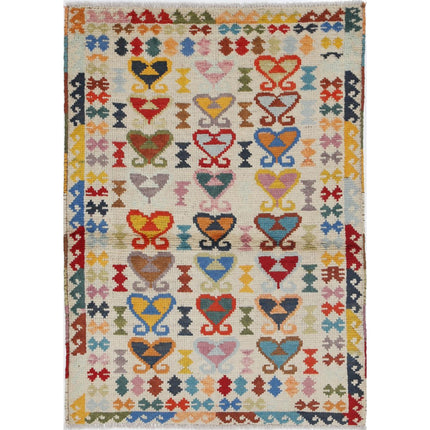 Revival Wool Hand Knotted Rug IVA0015632 - Natalia Rugs