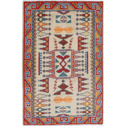 Revival Wool Hand Knotted Rug IVA0015640 - Natalia Rugs