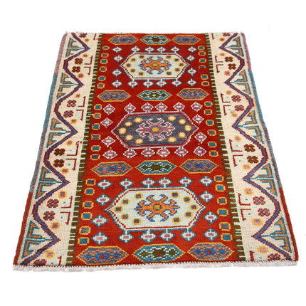 Revival 2' 9" X 3' 9" Wool Hand Knotted Rug