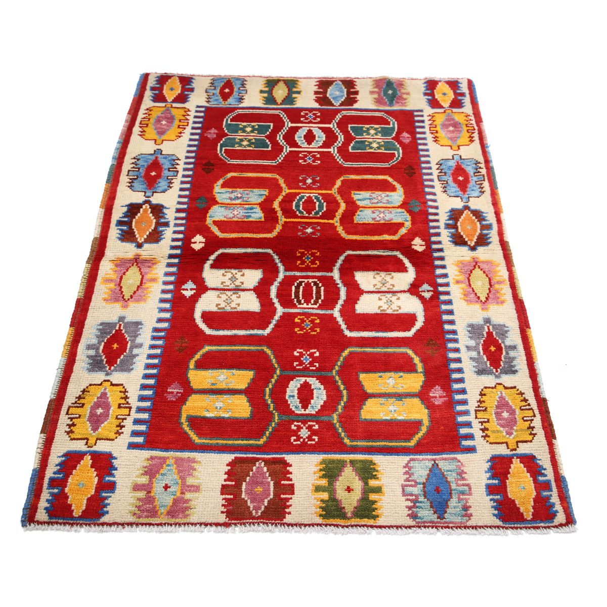 Revival 3' 4" X 4' 10" Wool Hand Knotted Rug