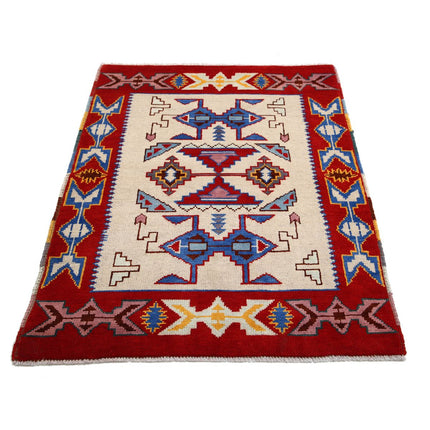 Revival 3' 5" X 4' 9" Wool Hand Knotted Rug