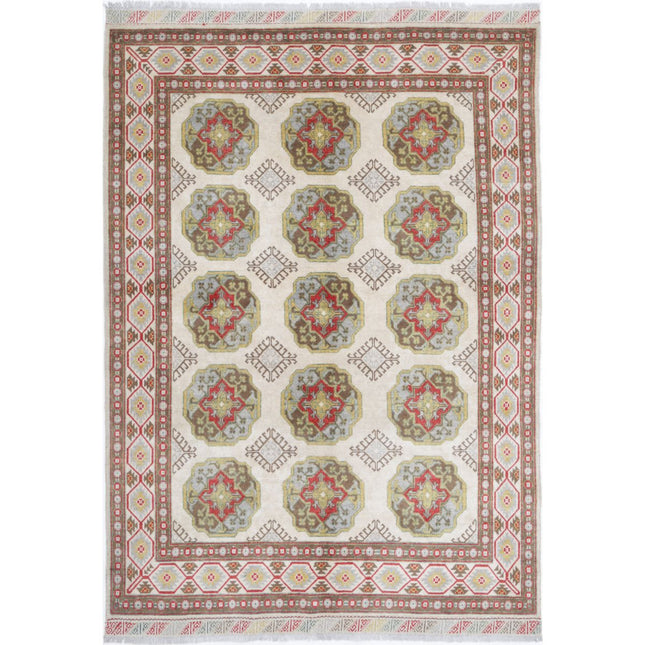 Revival Wool Hand Knotted Rug IVA0015801 - Natalia Rugs