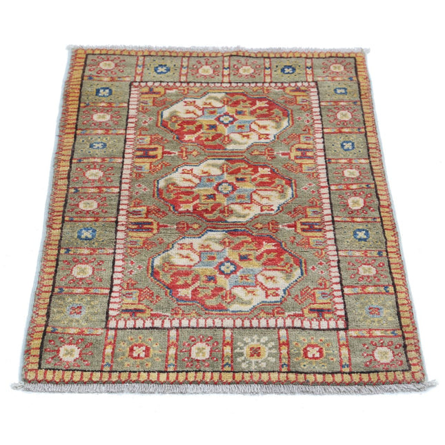 Revival 2' 1" X 2' 11" Wool Hand Knotted Rug