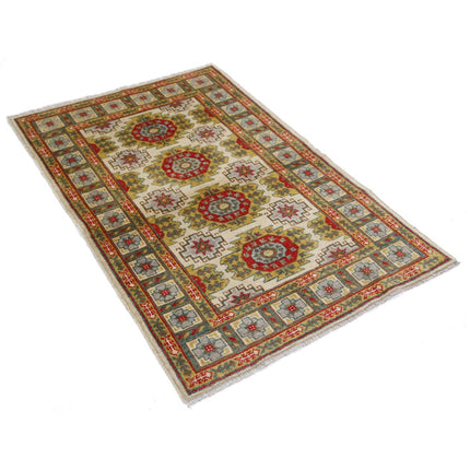 Revival 3' 2" X 4' 9" Wool Hand Knotted Rug